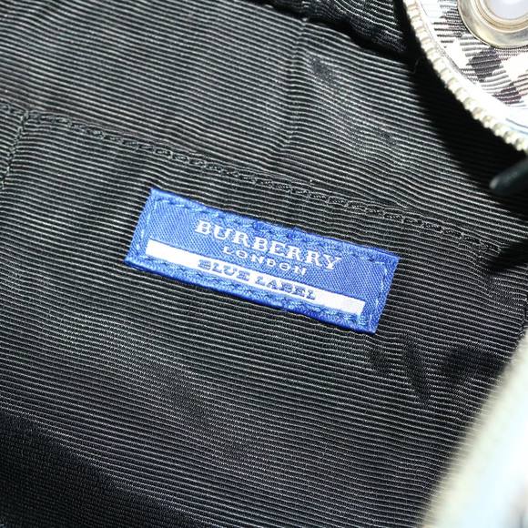 BURBERRY Blue Label Hand Bag Canvas 2way Black Auth ki3052 - Picture 15 of 16